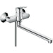 Hansgrohe Logis Single Lever Manual Bath Mixer with Long Spout - Chrome - Unbeatable Bathrooms
