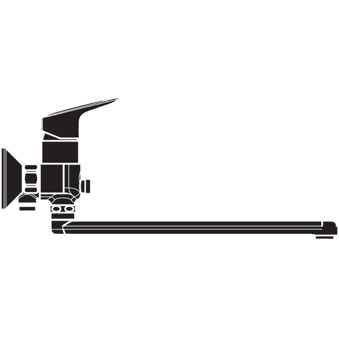 Hansgrohe Logis Single Lever Manual Bath Mixer with Long Spout - Chrome - Unbeatable Bathrooms