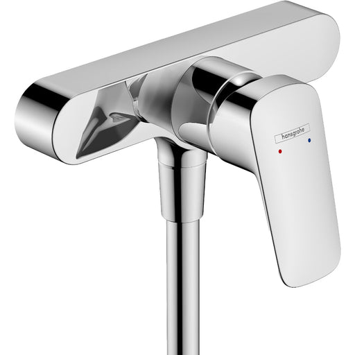 Hansgrohe Logis Single Lever Manual Shower Mixer For Exposed Installation with Centre Distance 15.3 cm - Chrome - Unbeatable Bathrooms