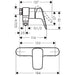 Hansgrohe Logis Single Lever Manual Shower Mixer For Exposed Installation with Centre Distance 15.3 cm - Chrome - Unbeatable Bathrooms