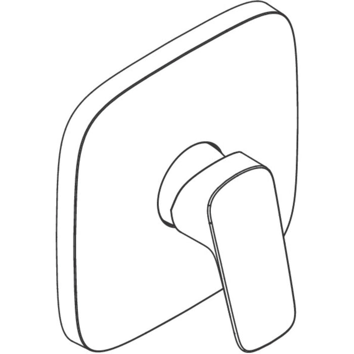 Hansgrohe Logis Single Lever Manual Shower Mixer Highflow For Concealed Installation - Chrome - Unbeatable Bathrooms