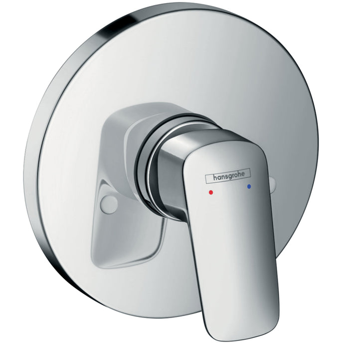 Hansgrohe Logis Single Lever Manual Shower Mixer Round For Concealed Installation - Chrome - Unbeatable Bathrooms