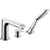 Hansgrohe Metris 3-Hole Rim-Mounted Single Lever Bath Mixer - Chrome - Unbeatable Bathrooms