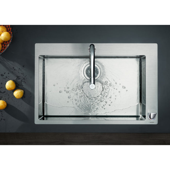 Hansgrohe S71 S711-F660 Built-In Sink 660 - Stainless Steel - Unbeatable Bathrooms