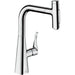 Hansgrohe Metris Select M71 Single Lever Kitchen Mixer 240 with Pull-Out Spray and Sbox, 2 Spray Modes - Unbeatable Bathrooms