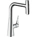 Hansgrohe Metris Select M71 Single Lever Kitchen Mixer 240 with Pull-Out Spray and Sbox, 2 Spray Modes - Unbeatable Bathrooms