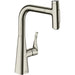 Hansgrohe Metris Select M71 Single Lever Kitchen Mixer with Pull-Out Spray - Unbeatable Bathrooms
