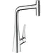 Hansgrohe Metris Select M71 Single Lever Kitchen Mixer 320 with Pull-Out Spray and Sbox, 2 Spray Modes - Unbeatable Bathrooms
