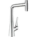 Hansgrohe Metris Select M71 Single Lever Kitchen Mixer 320 with Pull-Out Spray and Sbox, 2 Spray Modes - Unbeatable Bathrooms