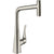 Hansgrohe Metris Select M71 Single Lever Kitchen Mixer with Pull-Out Spray - 73820000 - Unbeatable Bathrooms