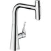 Hansgrohe Metris Select M71 Single Lever Kitchen Mixer with Pull-Out Spray - Unbeatable Bathrooms