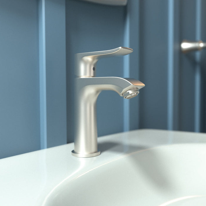 Hansgrohe Metris Single Lever Basin Mixer 100 For Handrinse Basins with Pop-Up Waste Set - Chrome - Unbeatable Bathrooms