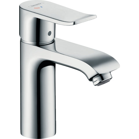 Hansgrohe Metris Single Lever Basin Mixer 110 Coolstart with Pop-Up Waste - Chrome - Unbeatable Bathrooms