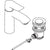 Hansgrohe Metris Single Lever Basin Mixer 110 with Pop-Up Waste - Chrome - Unbeatable Bathrooms