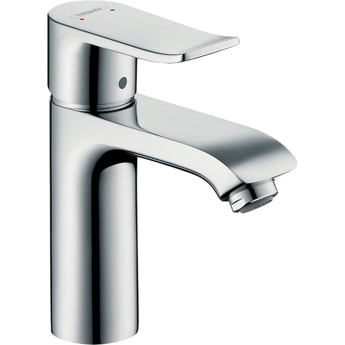 Hansgrohe Metris Single Lever Basin Mixer 110 Lowflow 3.5 L/M with Pop-Up Waste - Chrome - Unbeatable Bathrooms