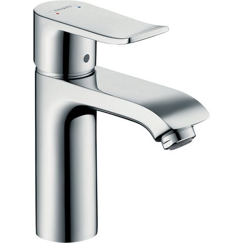 Hansgrohe Metris Single Lever Basin Mixer 110 Lowflow 3.5 L/M with Pop-Up Waste - Chrome - Unbeatable Bathrooms