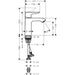 Hansgrohe Metris Single Lever Basin Mixer 110 Min. 0.5 Bar Without Waste - Chrome - Unbeatable Bathrooms
