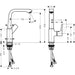Hansgrohe Metris Single Lever Basin Mixer 230 with Push-Waste - Chrome - Unbeatable Bathrooms