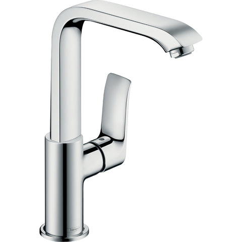Hansgrohe Metris Single Lever Basin Mixer 230 with Push-Waste - Chrome - Unbeatable Bathrooms