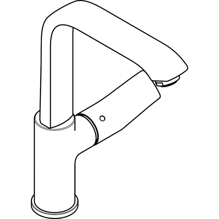 Hansgrohe Metris Single Lever Basin Mixer 230 Without Waste - Chrome - Unbeatable Bathrooms