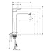 Hansgrohe Metris Single Lever Basin Mixer 260 For Wash Bowls Without Waste - Chrome - Unbeatable Bathrooms