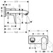 Hansgrohe Metris Single Lever Basin Mixer For Concealed Installation with Spout 16.5 cm - Chrome - Unbeatable Bathrooms