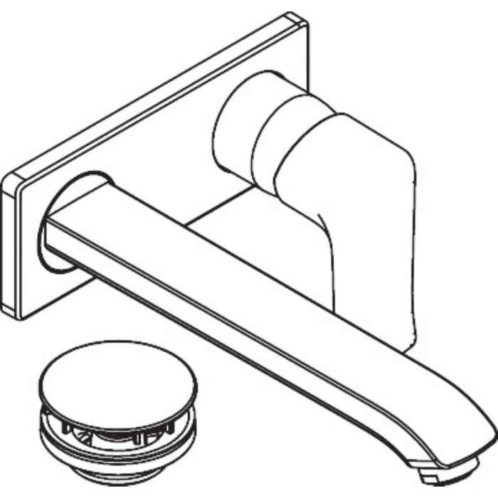 Hansgrohe Metris Single Lever Basin Mixer For Concealed Installation with Spout 22.5 cm - Chrome - Unbeatable Bathrooms