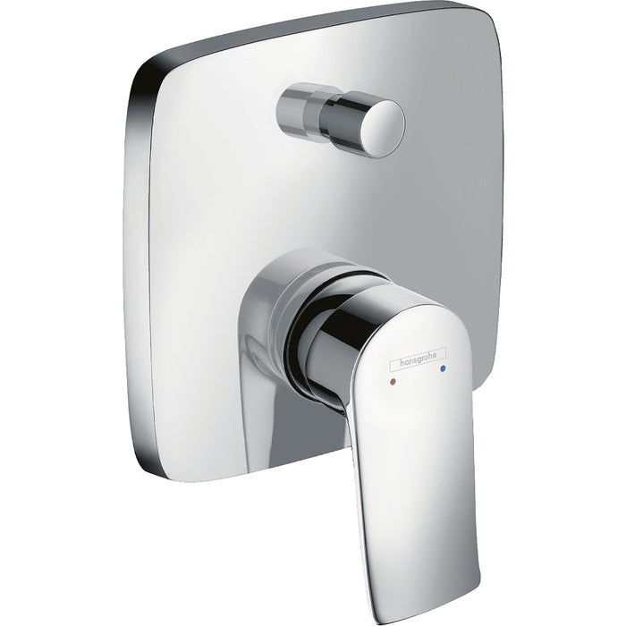 Hansgrohe Metris Single Lever Manual Bath Mixer For Concealed Installation 31454000 - Chrome - Unbeatable Bathrooms