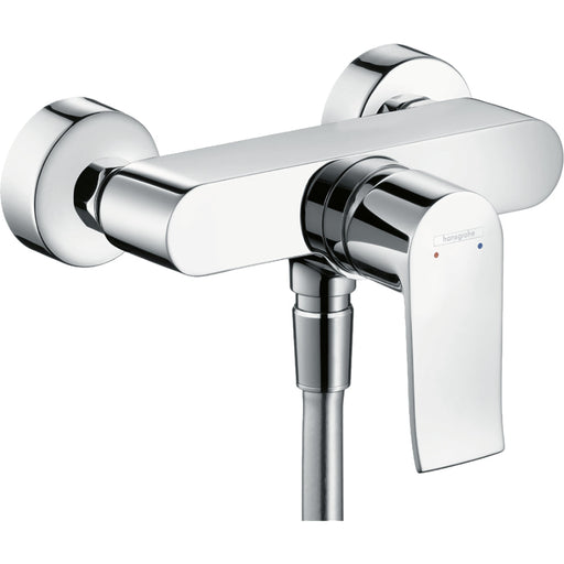 Hansgrohe Metris Single Lever Manual Shower Mixer For Exposed Installation - Chrome - Unbeatable Bathrooms