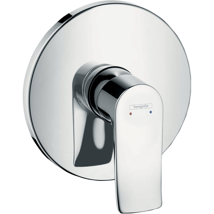 Hansgrohe Metris Single Lever Manual Shower Mixer Round For Concealed Installation - Chrome - Unbeatable Bathrooms