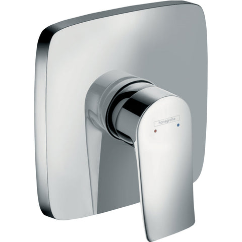 Hansgrohe Metris Single Lever Manual Shower Mixer Soft Cube For Concealed Installation - Chrome - Unbeatable Bathrooms