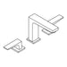 Hansgrohe Metropol 3-Hole Basin Mixer 110 with Lever Handle and Push-Open Waste - Chrome - Unbeatable Bathrooms