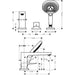 Hansgrohe Metropol 3-Hole Rim-Mounted Single Lever Bath Mixer with Lever Handle - Chrome - Unbeatable Bathrooms