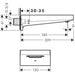 Hansgrohe Metropol Bath Spout 185 mm - Unbeatable Bathrooms