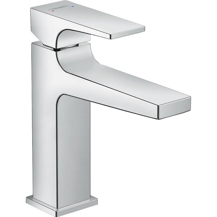 Hansgrohe Metropol Single Lever Basin Mixer 110 with Lever Handle and Pop-Up Waste - Chrome - Unbeatable Bathrooms
