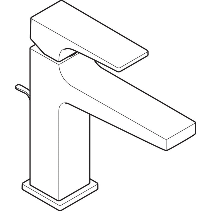 Hansgrohe Metropol Single Lever Basin Mixer 110 with Lever Handle and Pop-Up Waste - Chrome - Unbeatable Bathrooms