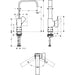 Hansgrohe Metropol Single Lever Basin Mixer 230 with Lever Handle and Push-Open Waste - Unbeatable Bathrooms