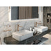 Hansgrohe Xarita E Mirror with Led Lights 1600/50 Capacitive Touch Sensor - Matt White - Unbeatable Bathrooms