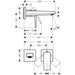 Hansgrohe Metropol Single Lever Basin Mixer with Lever Handle For Concealed Installation with Spout 165 mm - Chrome - Unbeatable Bathrooms