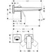 Hansgrohe Metropol Single Lever Basin Mixer with Lever Handle For Concealed Installation with Spout 225 mm - Unbeatable Bathrooms