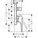Hansgrohe Metropol Single Lever Manual Bath Mixer For Concealed Installation with Lever Handle and Integrated Backflow Prevention - Unbeatable Bathrooms