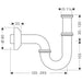 Hansgrohe P Trap Easy to Install - Chrome - Unbeatable Bathrooms
