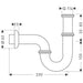 Hansgrohe P Trap Standard Model - Chrome - Unbeatable Bathrooms