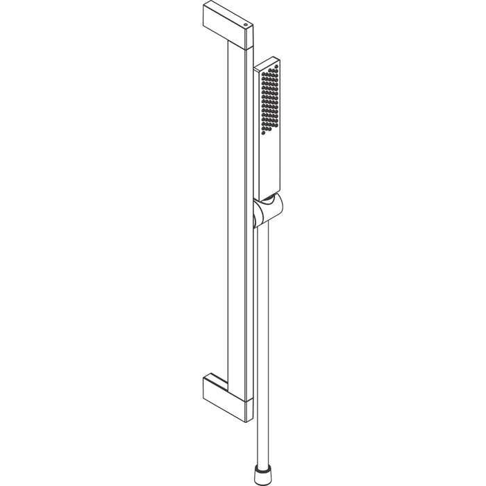 Hansgrohe Pulsify E Shower Set 100 1Jet Ecosmart+ with Shower Bar 65 cm - Unbeatable Bathrooms