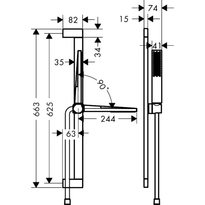 Hansgrohe Pulsify E Shower Set 100 1Jet Ecosmart+ with Shower Bar 65 cm - Unbeatable Bathrooms