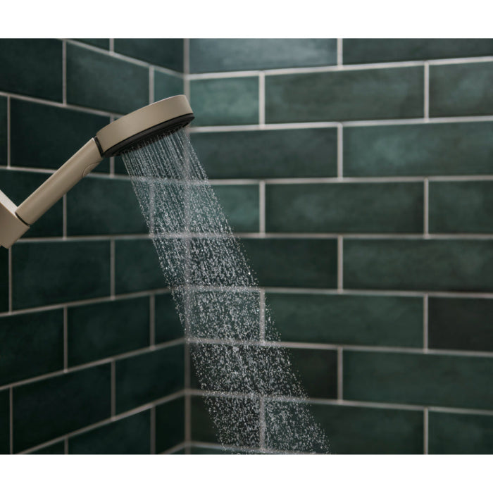 Hansgrohe Pulsify Planet Edition Hand Shower 105 3Jet Relaxation Ecosmart+ Select - Sand (Recycled) - Unbeatable Bathrooms