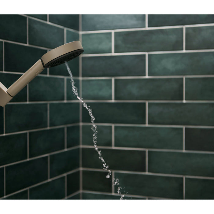 Hansgrohe Pulsify Planet Edition Hand Shower 105 3Jet Relaxation Ecosmart+ Select - Sand (Recycled) - Unbeatable Bathrooms