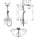 Hansgrohe Pulsify S Puro Showerpipe 260 1Jet Ecosmart with Ecostat Fine and Hand Shower 3Jet - Unbeatable Bathrooms
