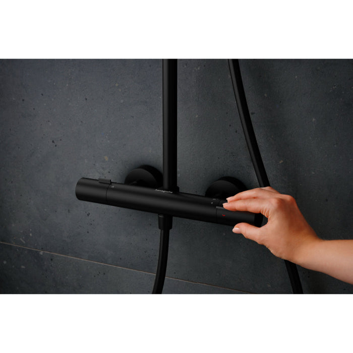 Hansgrohe Pulsify S Puro Showerpipe 260 1Jet with Ecostat Fine - Unbeatable Bathrooms