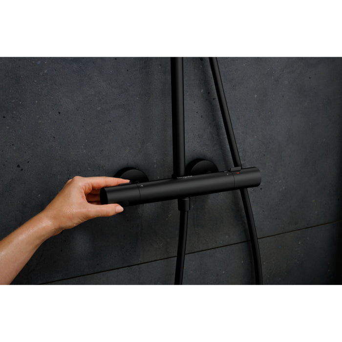 Hansgrohe Pulsify S Puro Showerpipe 260 1Jet with Ecostat Fine and Hand Shower 3Jet - Unbeatable Bathrooms